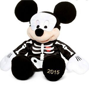 Extremely Rare 2015 Disney Plush Mickey Skeleton